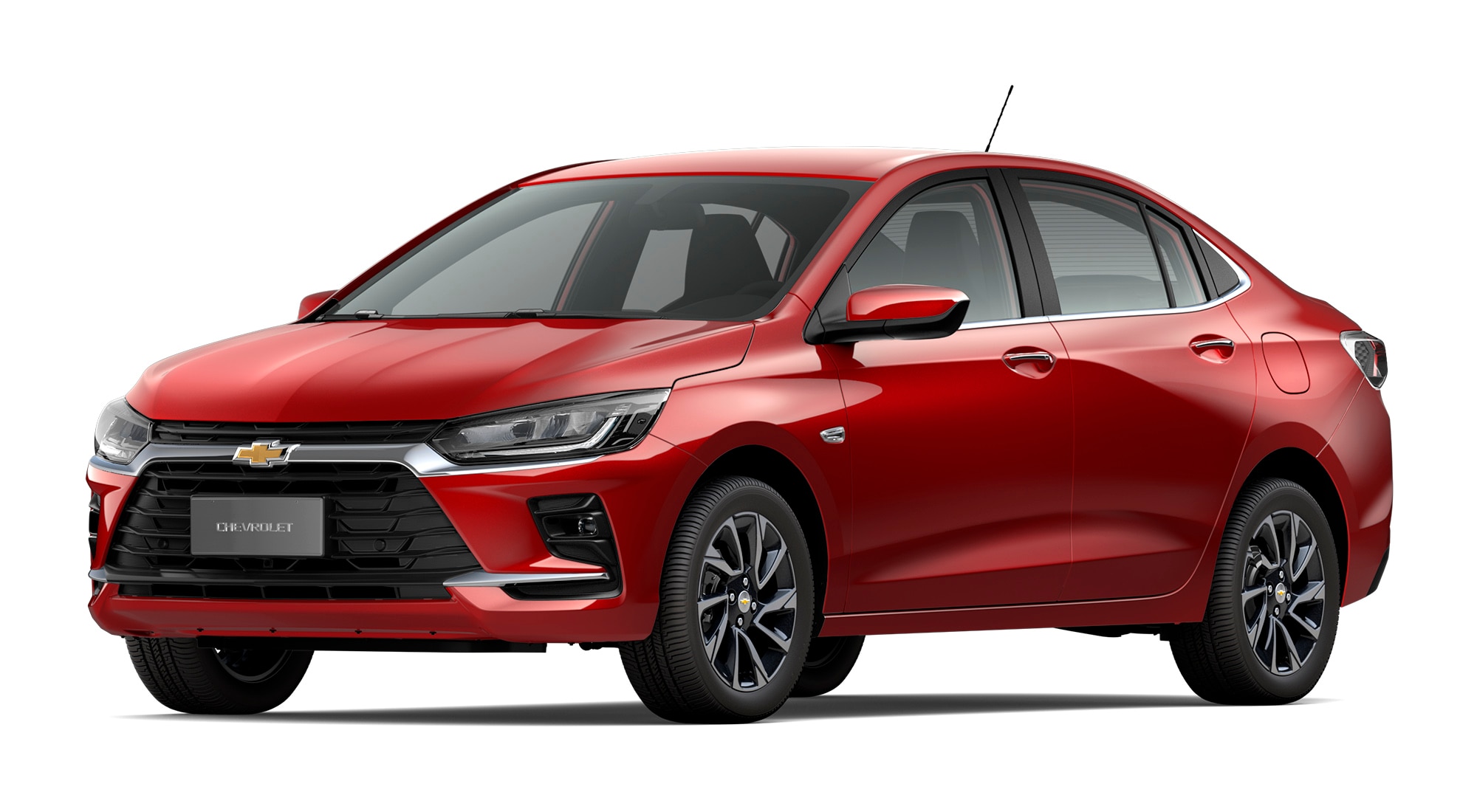 Conheça o Onix Plus 2027 no modelo PREMIER Turbo AT na cor Vermelho Scarlet
